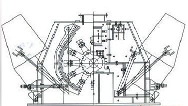 可逆式錘式破碎機(jī)結(jié)構(gòu)圖